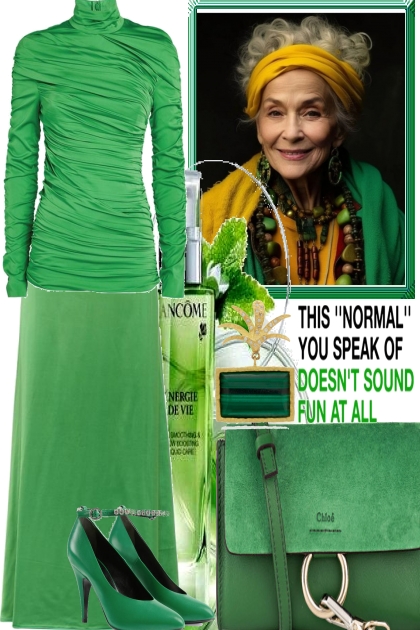 JUST GREEN, A GOOD CHOICE 9- Модное сочетание