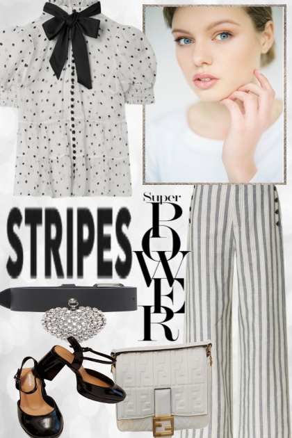 / DOTS AND STRIPES              ´- combinação de moda