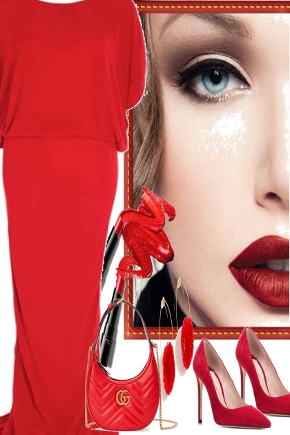 § 2 LADY IN RED- Combinaciónde moda