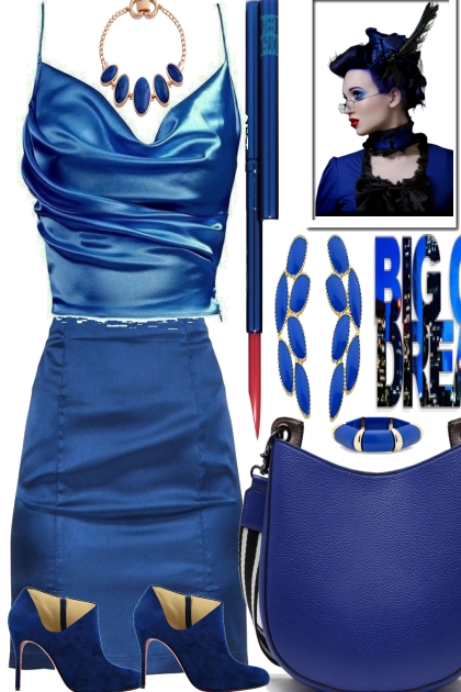 / ROYAL BLUE 9- combinação de moda