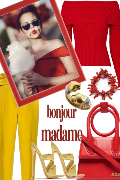 BONJOUR MADAME IN HIGH HEELS- Combinazione di moda