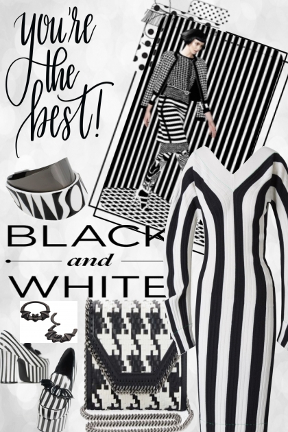 °!" BLACK AND WHITE- Modna kombinacija