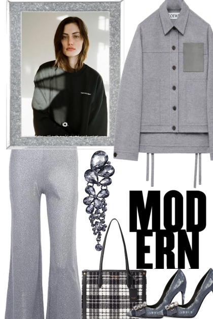 greys in spring °1- Fashion set