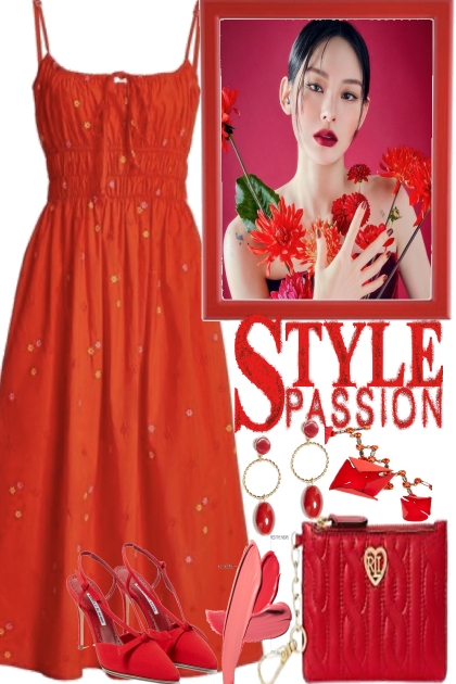 STYLE  PASSION RED 0- Combinazione di moda