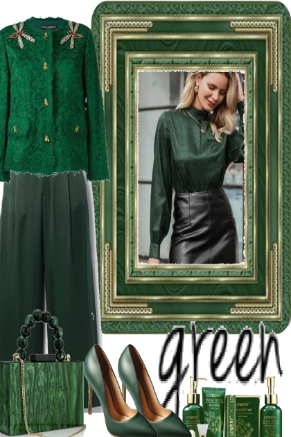 classic in green (- combinação de moda