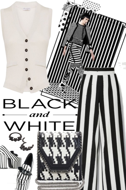 ´BLACK AND WHITE 8- Combinazione di moda