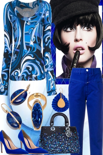 -TIME FOR THE BLUES-- combinação de moda