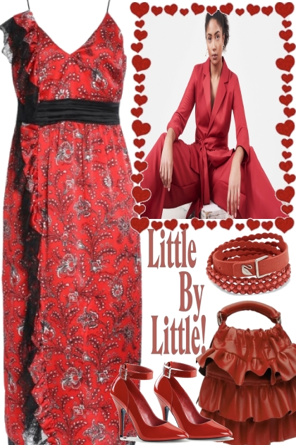 little by little but red- Модное сочетание