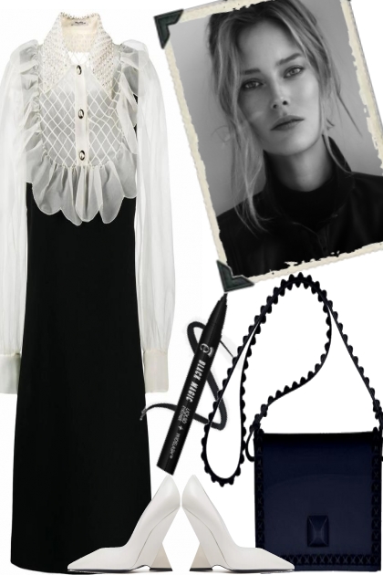 BLACK --- AND ---- WHITE- Fashion set