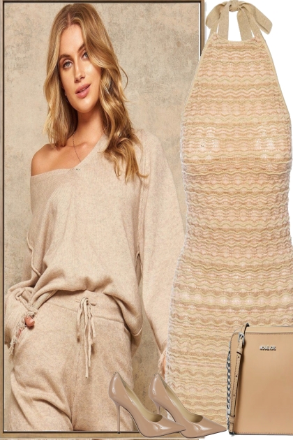 JUST -- BEIGE- Fashion set