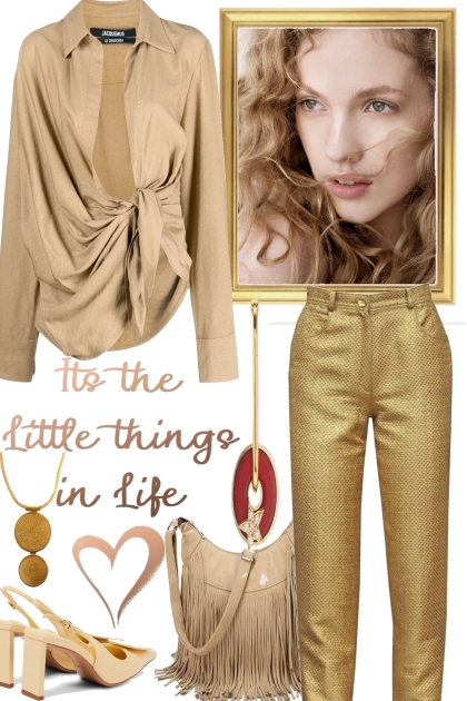 golden pants°!- Fashion set