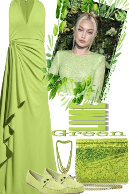 LIME GREEN.-.-- Fashion set