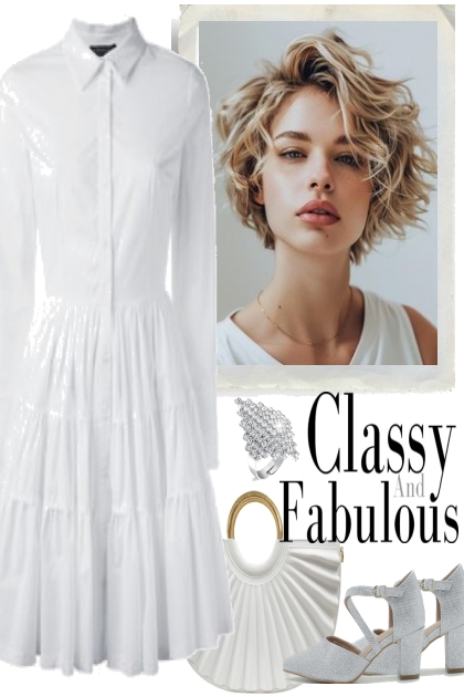 CLASSY - IN WHITE- Fashion set