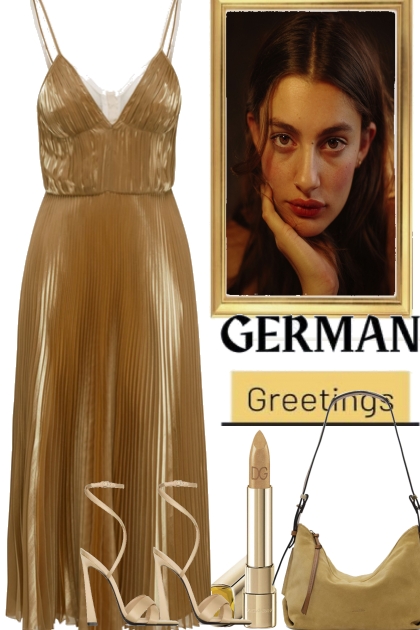 GERMAN - GREETINGS- Fashion set