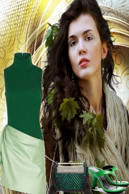 WEAR -- GREEN- Combinazione di moda