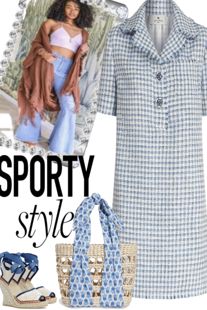 BLUE  PLAIDS -- Fashion set