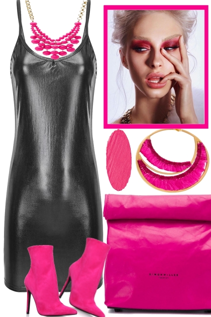 BLACK AND PINK- . -- Combinazione di moda