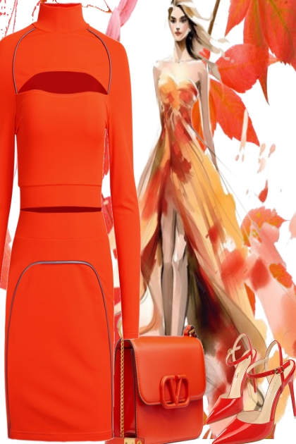 ORANGE IS A HAPPY COLOR.- Fashion set