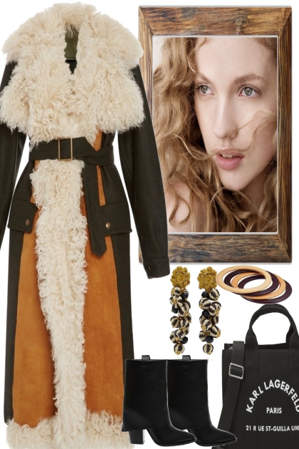 THIS COAT LOOKS COZY AND WARM- Modna kombinacija