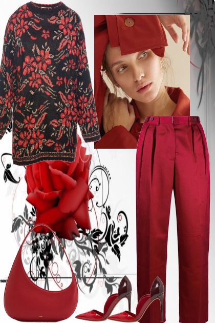 RED. . IS .  NOT BAD- Combinazione di moda