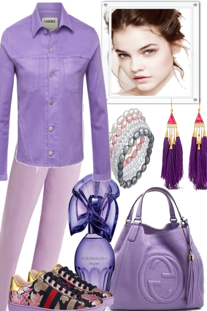 SPORTY CHIC, IN LAVENDER- Fashion set