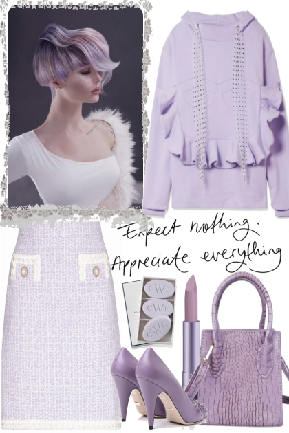 lavender in fall .   .- Modekombination