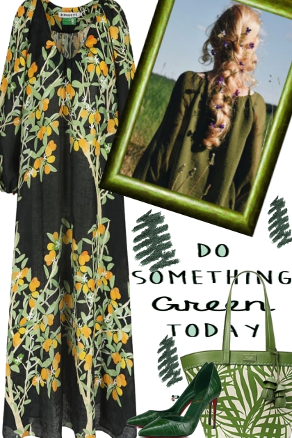 SOMETHING GREEN FOR THE BIRTHDAY PARTY .- Fashion set