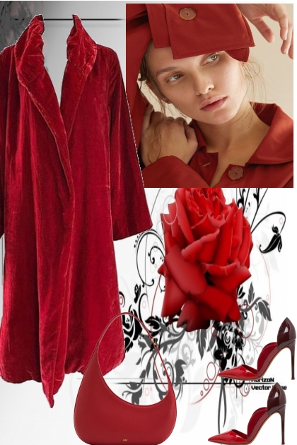 -´JUST RED- Combinazione di moda