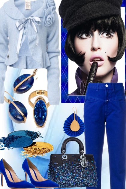 -- just some blues .- Combinaciónde moda