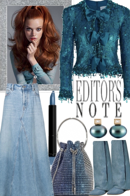 DENIM .´SKIRT- Fashion set