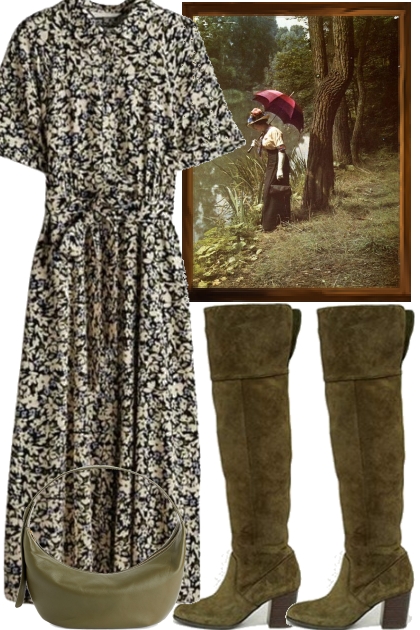 FOR A WALK. IN THE WOODS. . . . - Fashion set