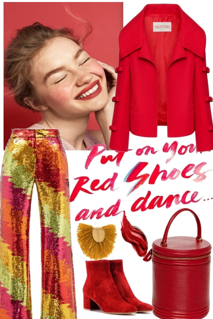 RED JACKET , GOOD CHOICE- Fashion set