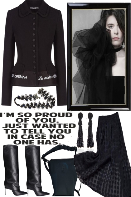 )) BLACK - Fashion set