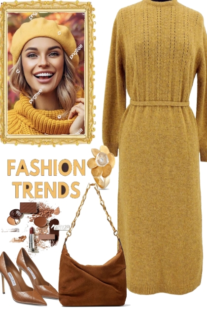 SWEATER DRESS.    .- Combinaciónde moda