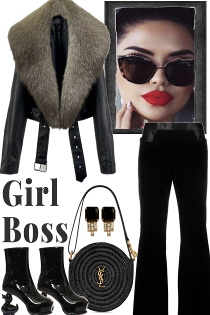 the girl is the boss.  )