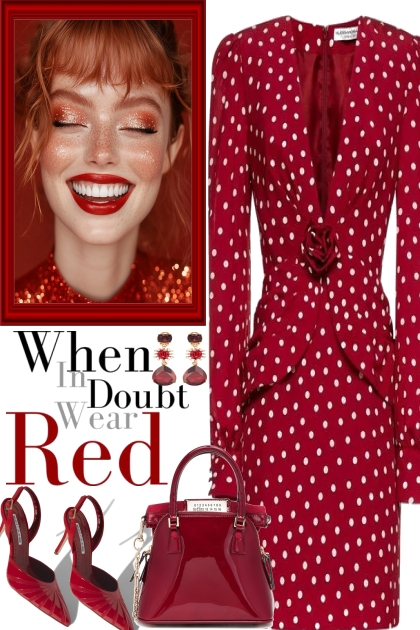 RED AND DOTS...- Modna kombinacija