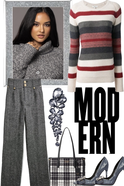 MODERN .. STRIPES- Fashion set