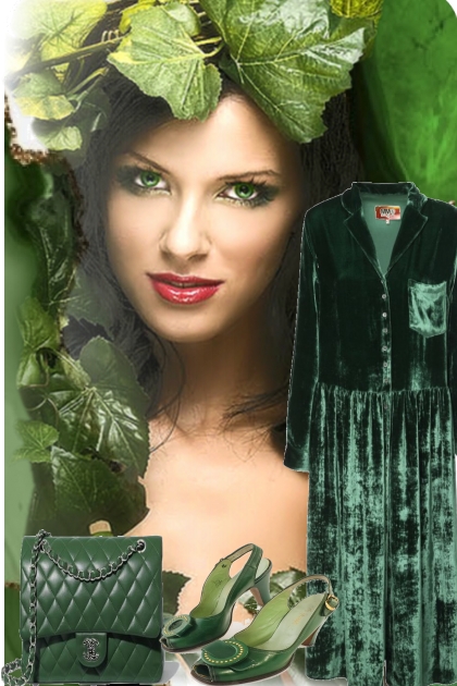 GREEN ((- Combinazione di moda