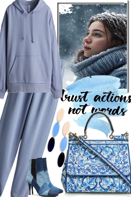 jogging blues. - Combinazione di moda