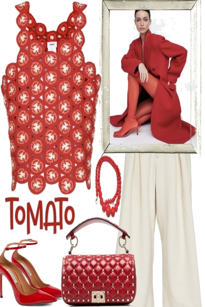 TOMATO  RED. - Fashion set