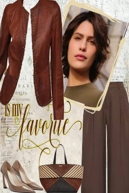 brown city style- Fashion set