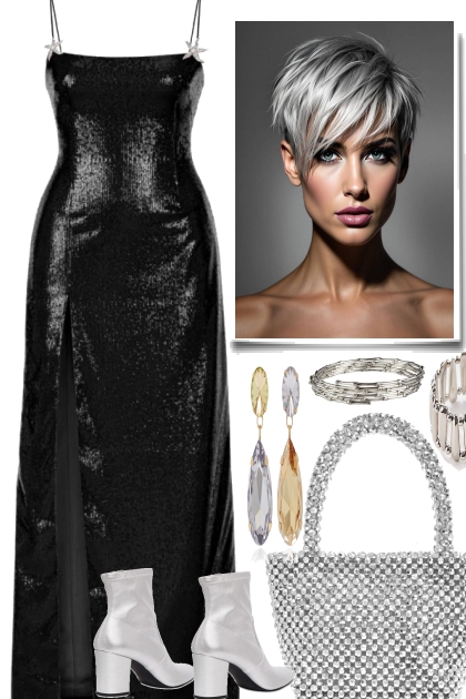 BLACK AND SILVER COCKTAIL PARTY