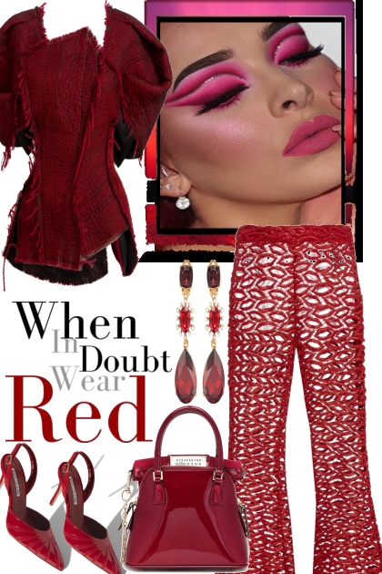 FOR THE PARTY.. RED..- Fashion set