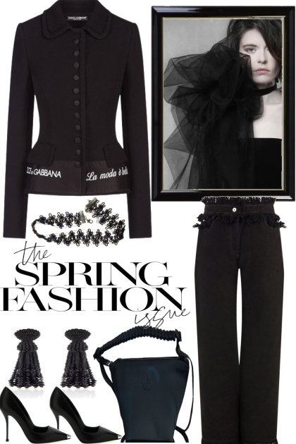 !&quot; SPRING IN BLACK