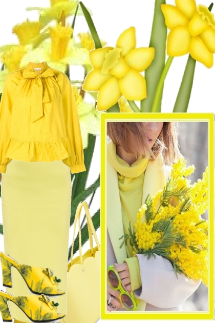 yellow mellow ()- Modna kombinacija
