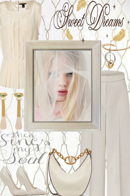 WHITE, WITH OFF WHITE.
