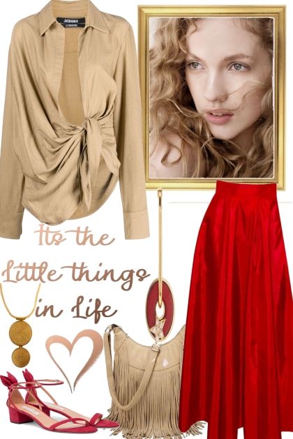 Red skirt../
