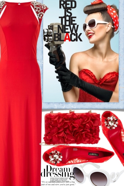 Red Is New Black- Combinazione di moda