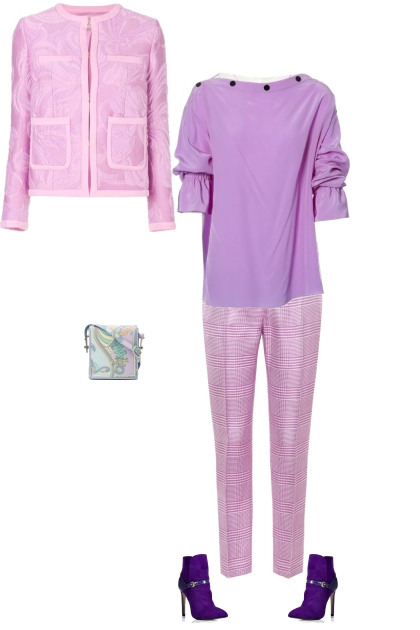 Pink & Purple- Combinaciónde moda