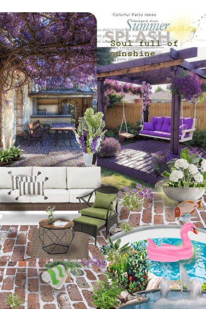 Backyard Patio and Pool- Fashion set